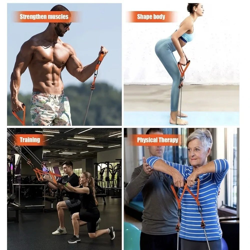 Hypgn Heavy Resistance Bands 300lbs Excercise Bands For Working Out Fitness Band
